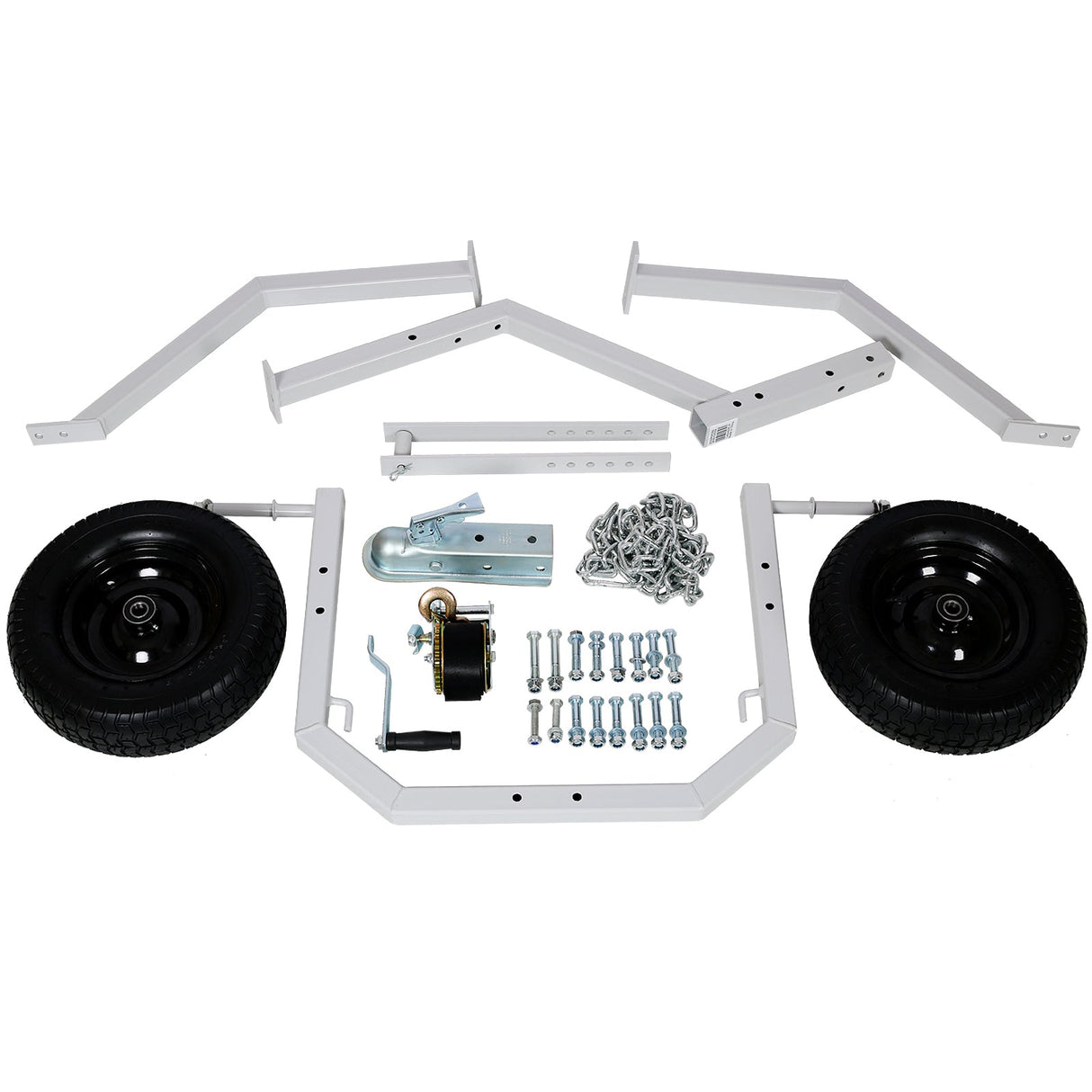 ATV Log Skidding Arch and Holder 1,000 - Lb. Capacity 24in Dia. Cream White - Fab Heavy Parts