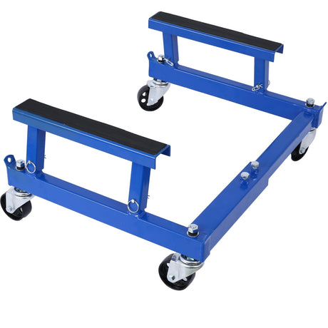 ATV Motorcycle Engine Cradle Dolly 1500lbs - Blue - Fab Heavy Parts