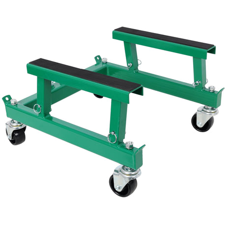 ATV Motorcycle Engine Cradle Dolly 1500lbs Capacity - Green - Fab Heavy Parts