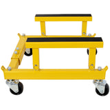 ATV Motorcycle Engine Cradle Dolly 1500lbs Capacity - Yellow - Fab Heavy Parts
