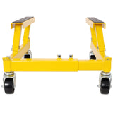 ATV Motorcycle Engine Cradle Dolly 1500lbs Capacity - Yellow - Fab Heavy Parts