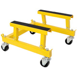 ATV Motorcycle Engine Cradle Dolly 1500lbs Capacity - Yellow - Fab Heavy Parts