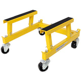 ATV Motorcycle Engine Cradle Dolly 1500lbs Capacity - Yellow - Fab Heavy Parts