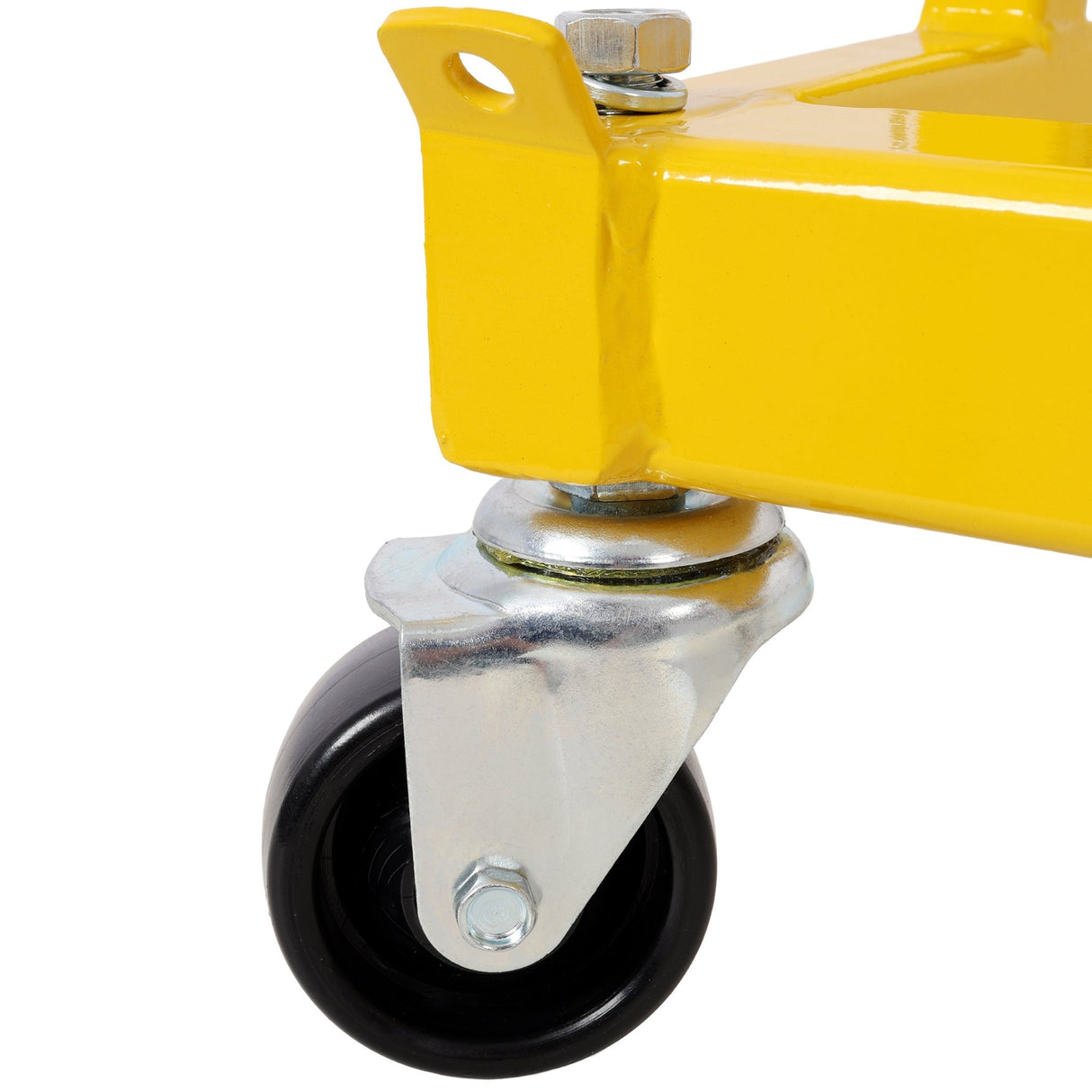 ATV Motorcycle Engine Cradle Dolly 1500lbs Capacity - Yellow - Fab Heavy Parts