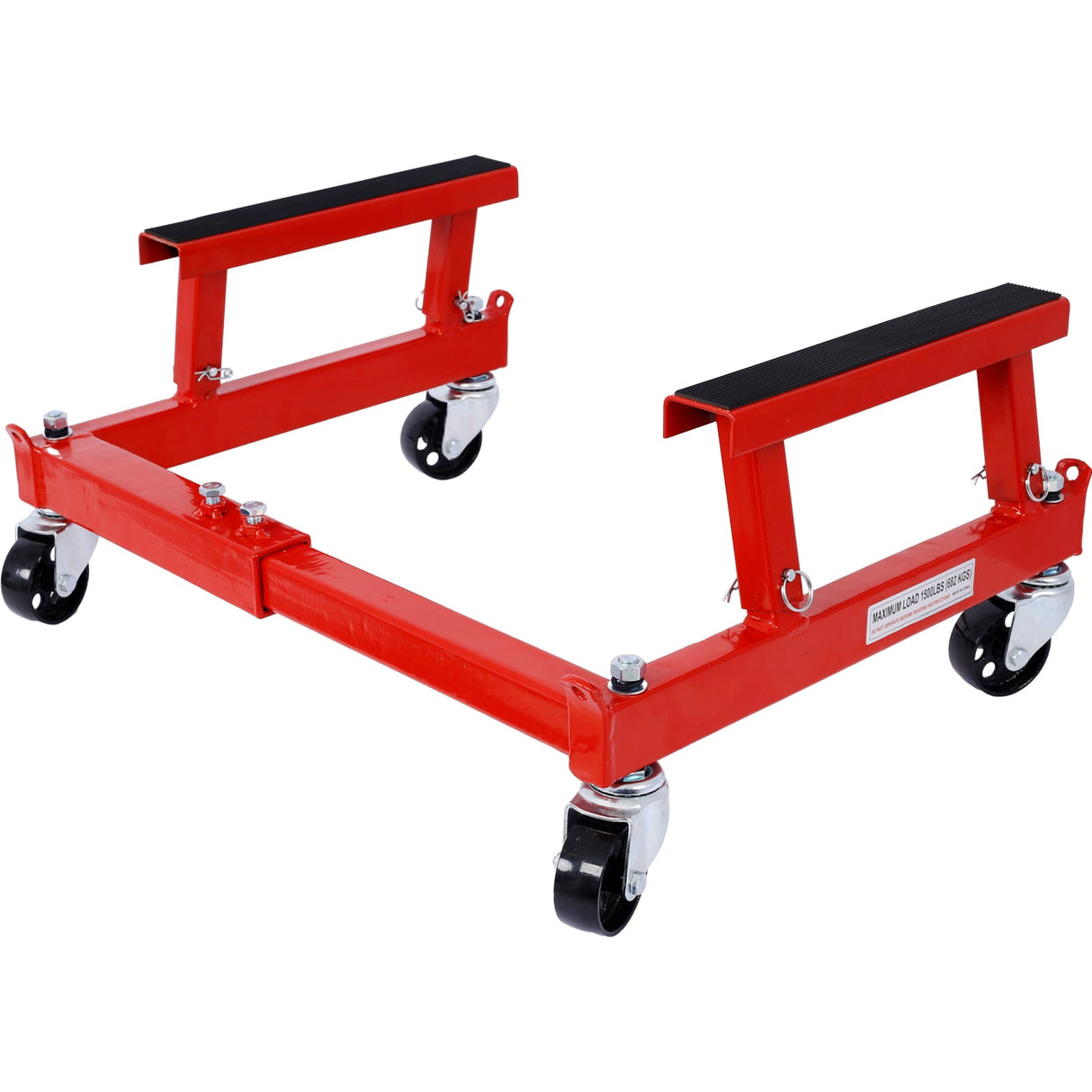 ATV Motorcycle Engine Cradle Dolly 1500lbs - Red - Fab Heavy Parts