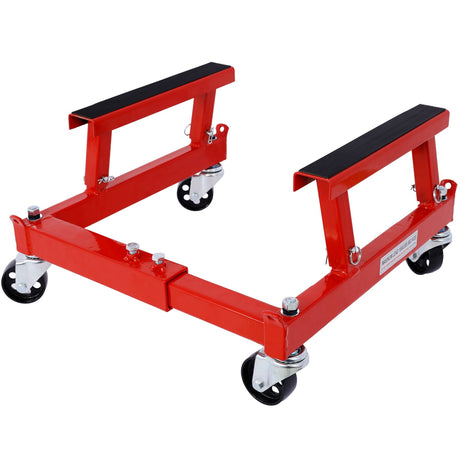 ATV Motorcycle Engine Cradle Dolly 1500lbs - Red - Fab Heavy Parts