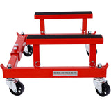 ATV Motorcycle Engine Cradle Dolly 1500lbs - Red - Fab Heavy Parts