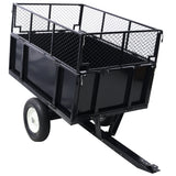 ATV Trailer Steel Dump Cart 750lbs 22 Cubic Feet with Heavy Duty Tow Behind Carts and Removable Sides - Fab Heavy Parts