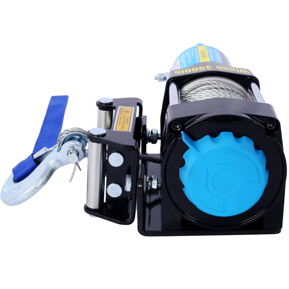 ATV/UTV 12 V 3500LBS Electric Winch with Steel Cable Wire and Wireless Remote Control Roller Fairlead - Fab Heavy Parts