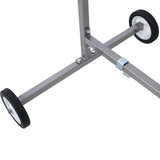 Auto Paint Stand Panel Hood Hanger Spray Rack 360º Rotating - Silver - Fab Heavy Parts