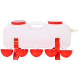 Automatic Chicken Waterer with 10 Drinking Cup Easy Disassembly and Cleaning Water Dispenser for Chickens Ducks and Geese - Fab Heavy Parts