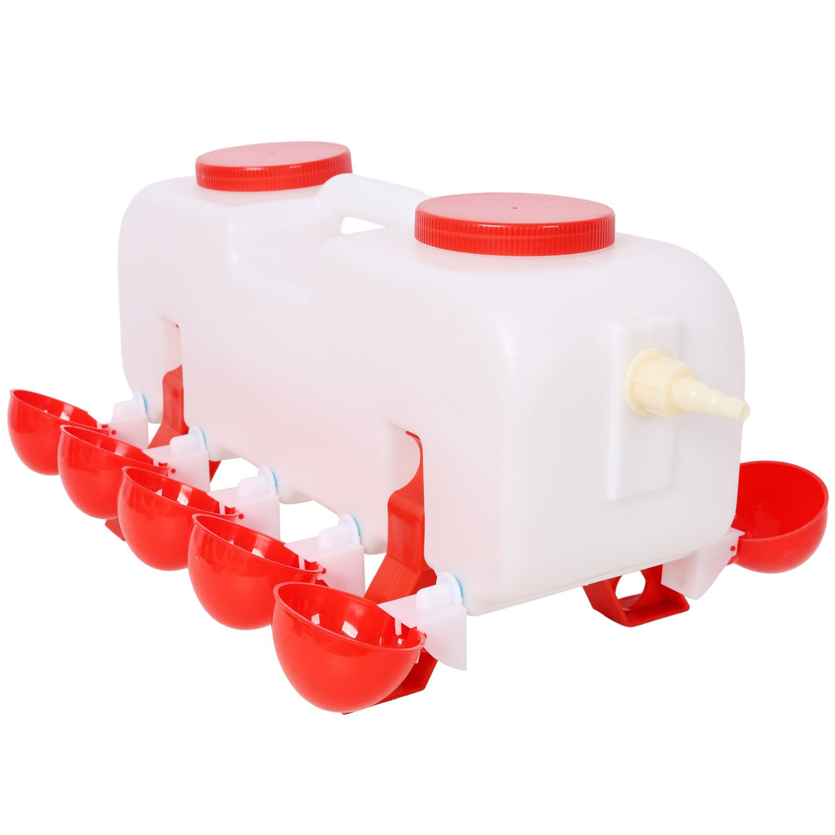 Automatic Chicken Waterer with 10 Drinking Cup Easy Disassembly and Cleaning Water Dispenser for Chickens Ducks and Geese - Fab Heavy Parts