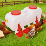 Automatic Chicken Waterer with 10 Drinking Cup Easy Disassembly and Cleaning Water Dispenser for Chickens Ducks and Geese - Fab Heavy Parts