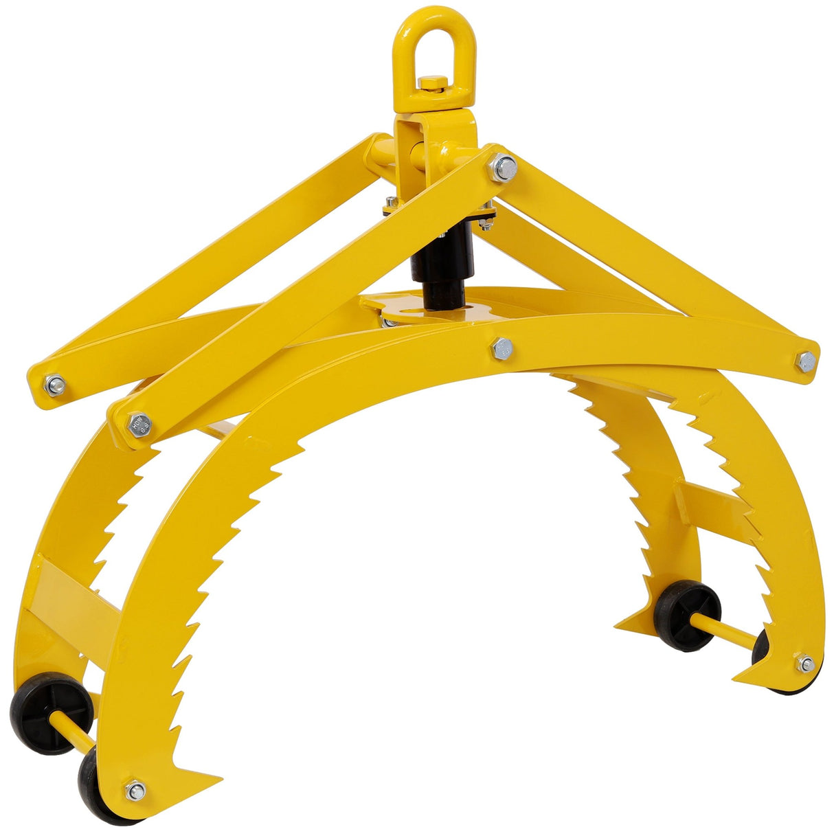 Automatic Grip and Release Log Tongs 360° Swivel Lifting Tongs with 4 Claws 21' Open 3300 LBS Capacity - Fab Heavy Parts