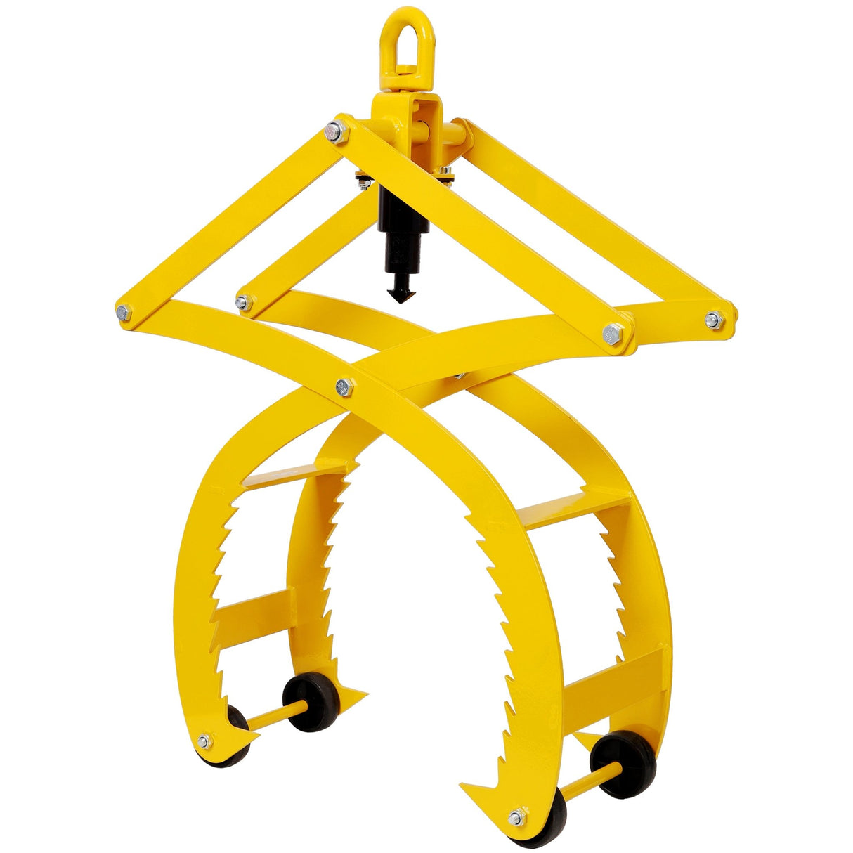 Automatic Grip and Release Log Tongs 360° Swivel Lifting Tongs with 4 Claws 21' Open 3300 LBS Capacity - Fab Heavy Parts