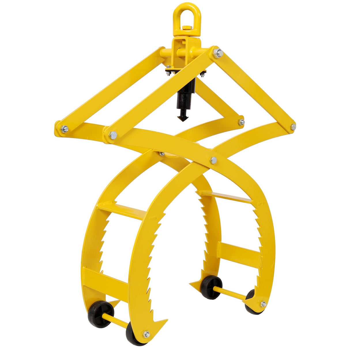 Automatic Grip and Release Log Tongs 360° Swivel Lifting Tongs with 4 Claws 21' Open 3300 LBS Capacity - Fab Heavy Parts