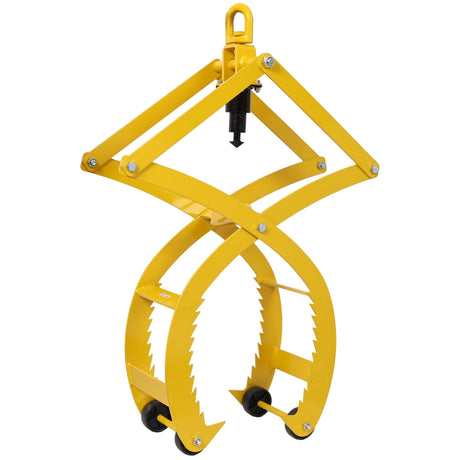 Automatic Grip and Release Log Tongs 360° Swivel Lifting Tongs with 4 Claws 21' Open 3300 LBS Capacity - Fab Heavy Parts