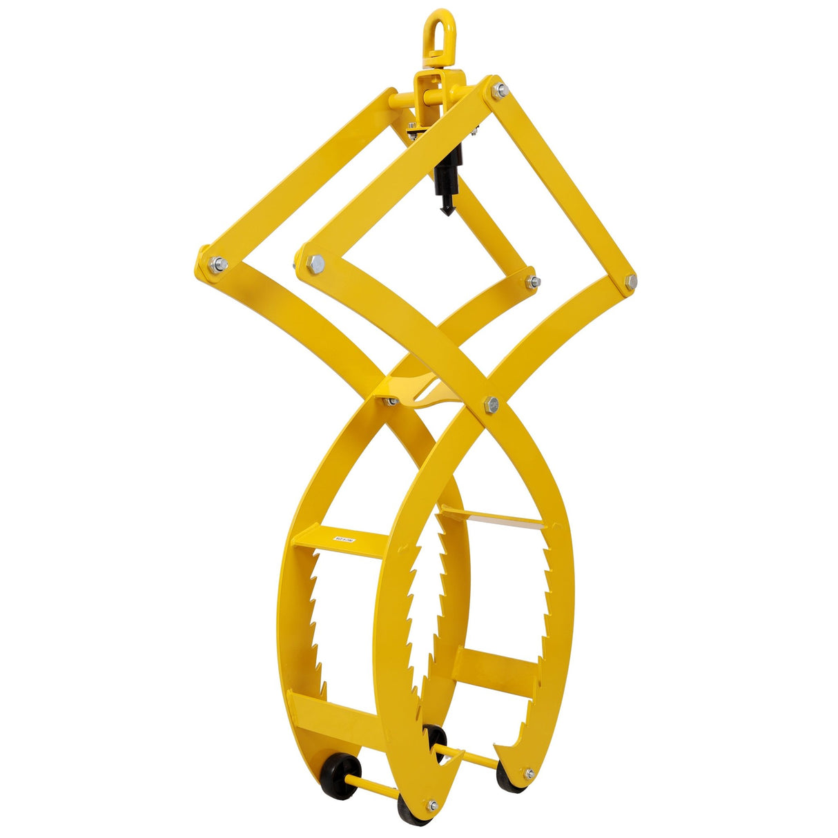 Automatic Grip and Release Log Tongs 360° Swivel Lifting Tongs with 4 Claws 25'' Open 3300 LBS Capacity - Fab Heavy Parts
