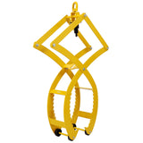 Automatic Grip and Release Log Tongs 360° Swivel Lifting Tongs with 4 Claws 25'' Open 3300 LBS Capacity - Fab Heavy Parts