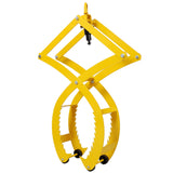 Automatic Grip and Release Log Tongs 360° Swivel Lifting Tongs with 4 Claws 25'' Open 3300 LBS Capacity - Fab Heavy Parts