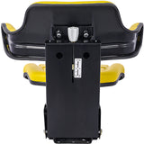 Universal Tractor Seat Suspension with Tilt Fits Ford New Holland 3900 3930 3910 5000 5100 5600 5610 5900 5910--Yellow