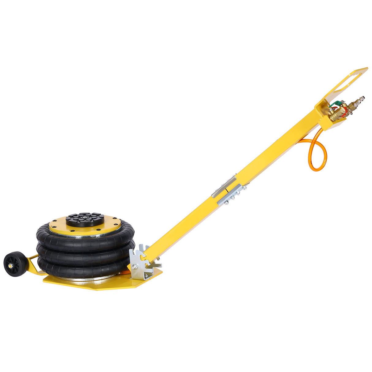 3T Triple Bag Air Jack Pneumatic Jack 3 bag Lifting 16in Capacity 6600lbs--Yellow