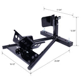 Motorcycle Front Tire Motorbike Chock for 17"-21" Wheels Locking Adjusting Stand--Black