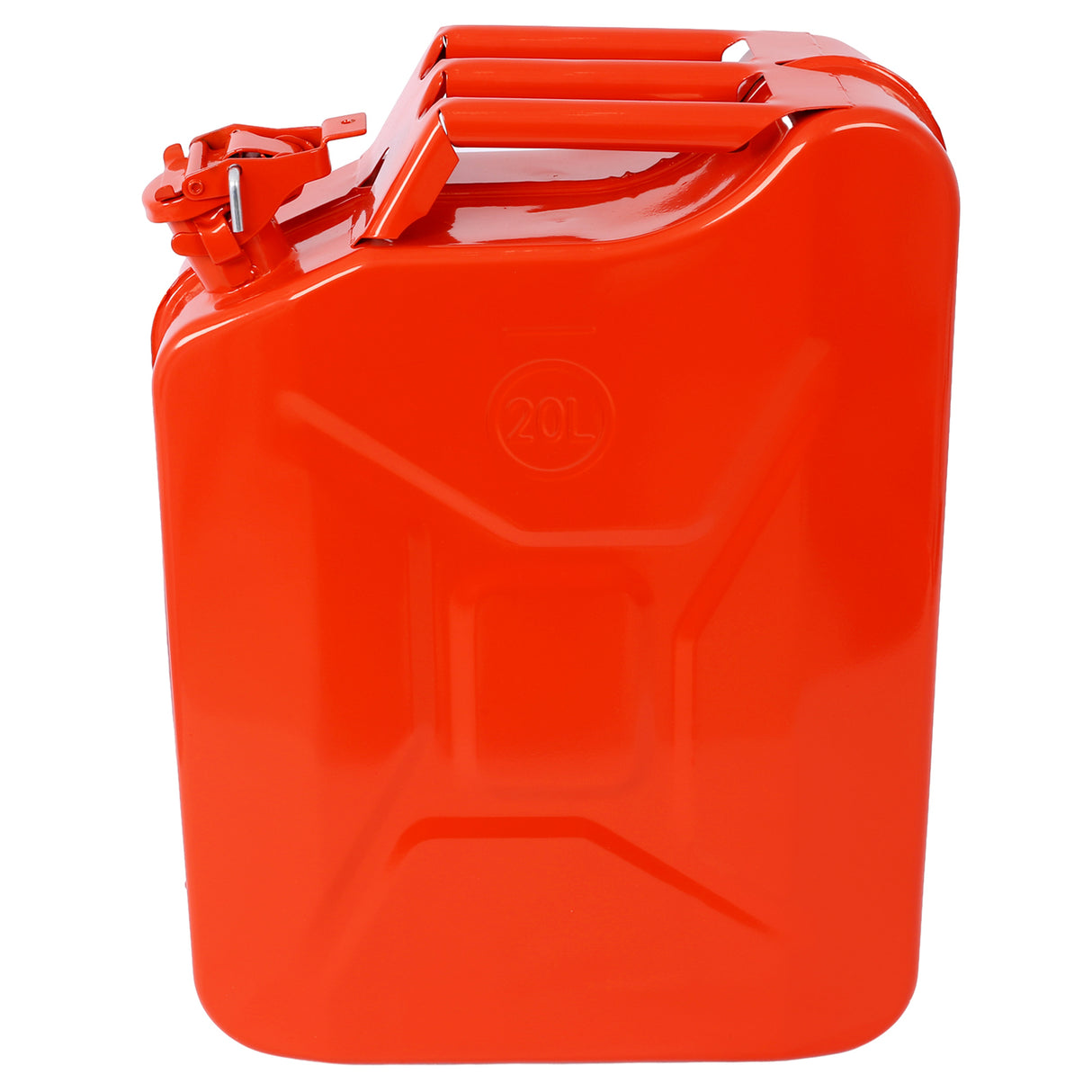 3 Pcs 5 Gallon Fuel Can with Flexible Spout Steel--Red