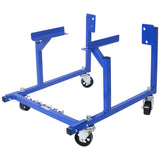 Engine Cradle with Wheels 1000 LBS Capacity Powder Coat 3 In Heavy Duty Steel Hardware Included--Blue