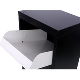 Package Delivery Box 14'' x 11.3'' x 42'' Galvanized Steel Parcel Mailbox w/ Code Lock & Mounting Hardware--Black and White