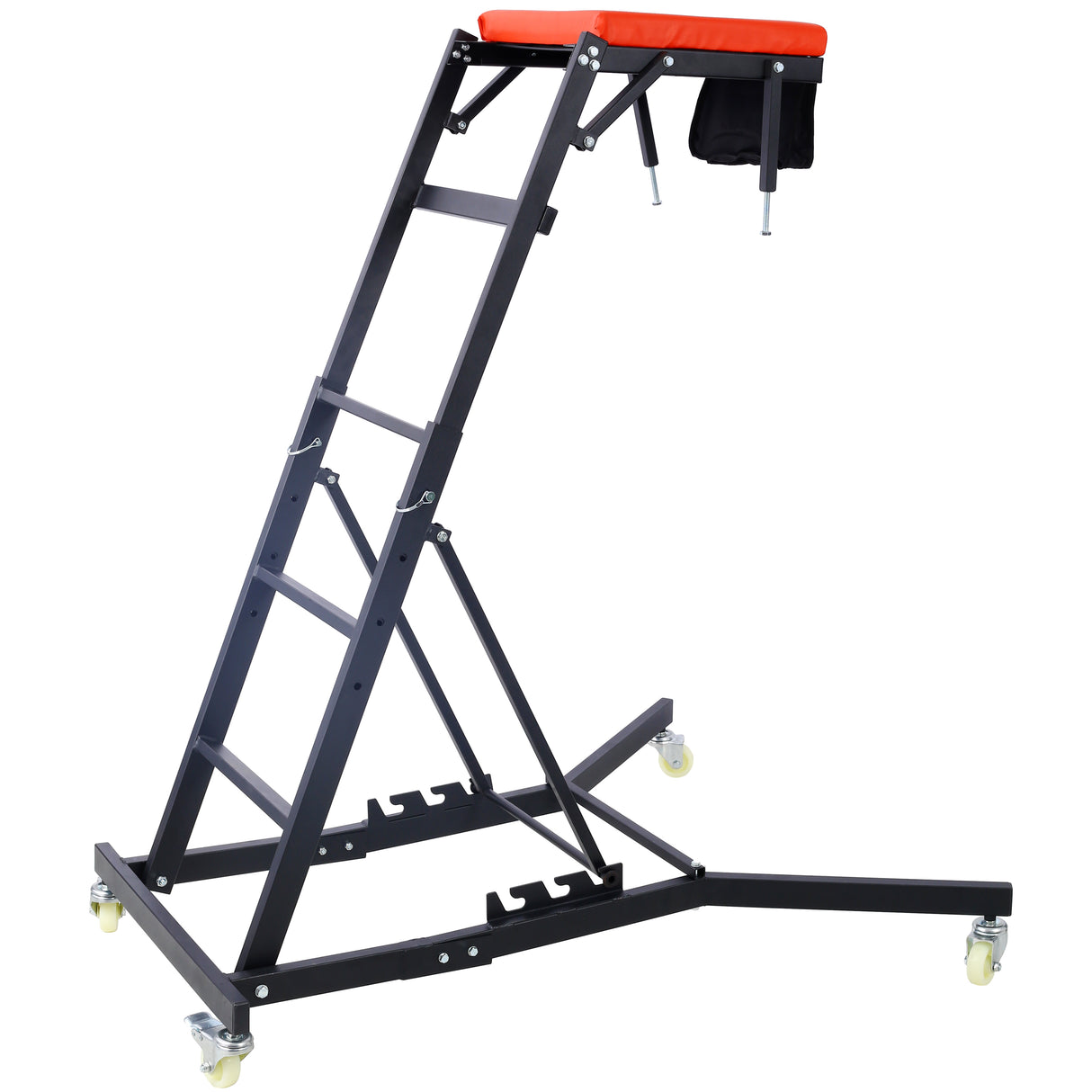 Top Automotive Engine Creeper 42.5"-66" 330 LBS Capacity High Top 4 Swivel Caster Wheels Padded Deck Foldable