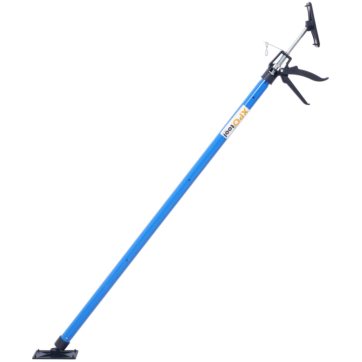 2 packs de support réglable en acier en acier 3rd Système à main pour les crics de cargaison de cartes de cartes sèches prises pour installer des armoires s'étend de 45 à 114 pouces avec un sac de transport - Blue