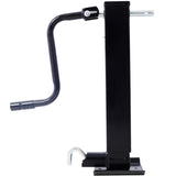 Weld On Trailer Jack 12,000 lbs. Capacity Sidewind Crank No Mount Square Tube 26 Inch Travel Heavy-Duty Square Tube