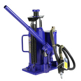 12 Ton Pneumatic Air Hydraulic Bottle Jack with Manual Hand Pump Heavy Duty--Blue