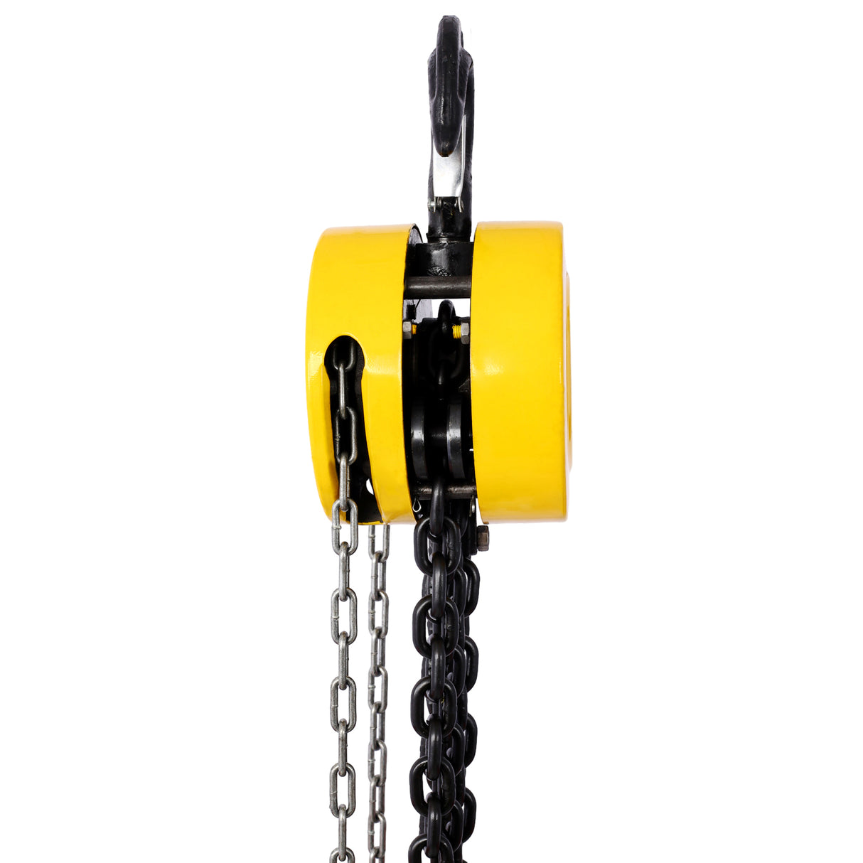 Chain Hoist 6600lbs 3T Capacity 10ft with 2 Heavy Duty Hooks Manual Steel Construction--Yellow