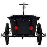 Bike Cargo Trailer with Support Bar Waterproof Cover, Removable Box, Utility Bike Wagon Trailer for Shopping Camping and Outdoor Activities - Fab Heavy Parts