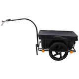 Bike Cargo Trailer with Support Bar Waterproof Cover, Removable Box, Utility Bike Wagon Trailer for Shopping Camping and Outdoor Activities - Fab Heavy Parts