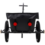 Bike Cargo Trailer with Support Bar Waterproof Cover, Removable Box, Utility Bike Wagon Trailer for Shopping Camping and Outdoor Activities - Fab Heavy Parts