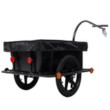 Bike Cargo Trailer with Support Bar Waterproof Cover, Removable Box, Utility Bike Wagon Trailer for Shopping Camping and Outdoor Activities - Fab Heavy Parts