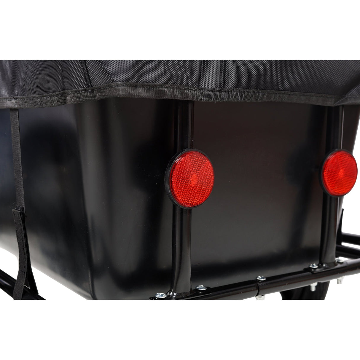Bike Cargo Trailer with Support Bar Waterproof Cover, Removable Box, Utility Bike Wagon Trailer for Shopping Camping and Outdoor Activities - Fab Heavy Parts