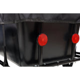 Bike Cargo Trailer with Support Bar Waterproof Cover, Removable Box, Utility Bike Wagon Trailer for Shopping Camping and Outdoor Activities - Fab Heavy Parts