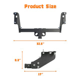 Black Class 3 Tow Trailer Hitch 2 Inch Receiver Compatible with 1983 - 2011 Ford Ranger 1994 - 2009 Mazda B2300 B3000 B4000 Pickup - Fab Heavy Parts
