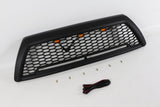 Black Front Grille with Light Fits For Toyota 4 Runner 2006 - 2009 Honeycomb Grill - Fab Heavy Parts