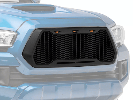 Black Mesh Grille For Toyota Tacoma 2016 - 2023 (Not Fit Truck with Radar Behind the Badge) - Fab Heavy Parts