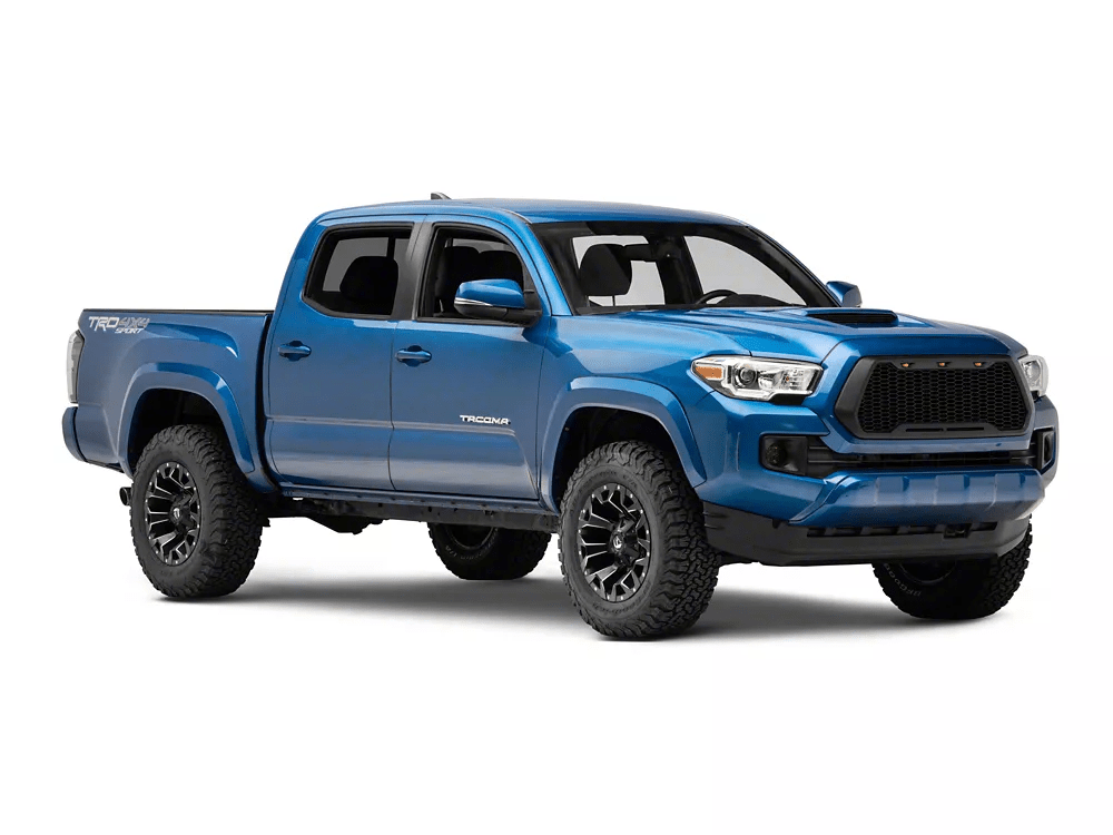 Black Mesh Grille For Toyota Tacoma 2016 - 2023 (Not Fit Truck with Radar Behind the Badge) - Fab Heavy Parts