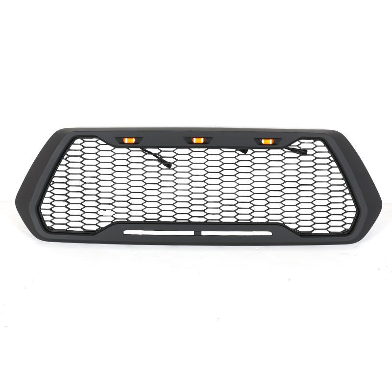 Black Mesh Grille For Toyota Tacoma 2016 - 2023 (Not Fit Truck with Radar Behind the Badge) - Fab Heavy Parts