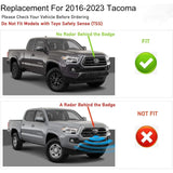 Black Mesh Grille For Toyota Tacoma 2016 - 2023 (Not Fit Truck with Radar Behind the Badge) - Fab Heavy Parts