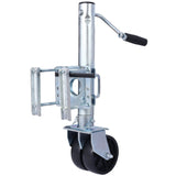 Boat Trailer Jack 34.5 in Bolt - on Tongue Weight Capacity 1500 lb with PP Wheels and Handle - Fab Heavy Parts