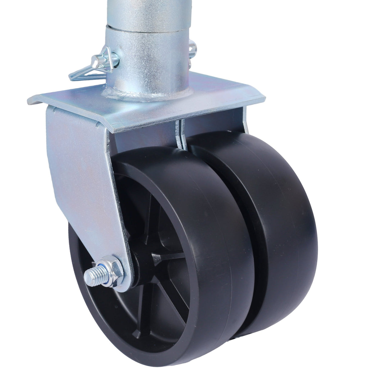 Boat Trailer Jack 34.5 in Bolt - on Tongue Weight Capacity 1500 lb with PP Wheels and Handle - Fab Heavy Parts