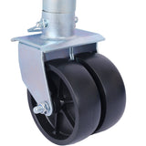 Boat Trailer Jack 34.5 in Bolt - on Tongue Weight Capacity 1500 lb with PP Wheels and Handle - Fab Heavy Parts